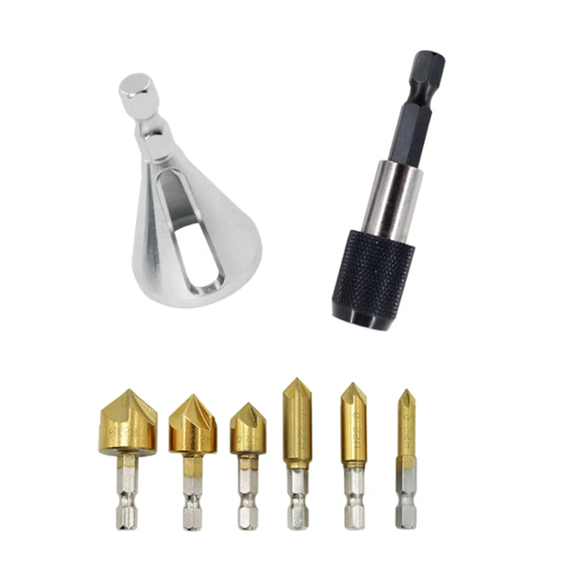 

Deburring External Chamfer Tool Triangular Remove Burr Tools Corner Trimming Thorn Removal Gadget for Metal Drilling Tool Bolt