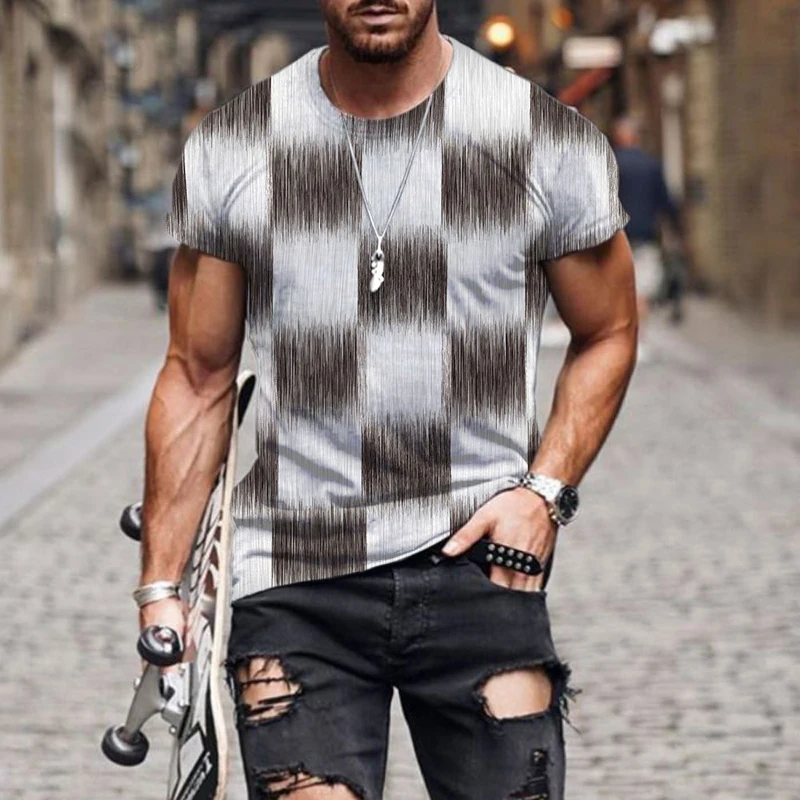 Футболка мужская оверсайз с абстрактным изображением |