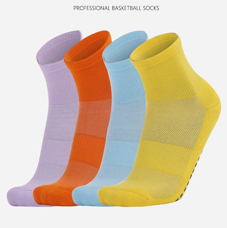 Professional Sports Socks New Thickened Trampoline Socks Sweat Absorbent Adult Floor Socks Soccer Slippers Women