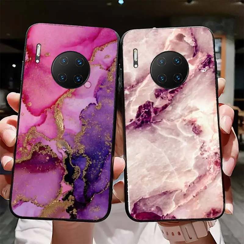 

Marble Phone Case for Huawei Mate 20 10 9 40 30 lite pro X Nova 2 3i 7se