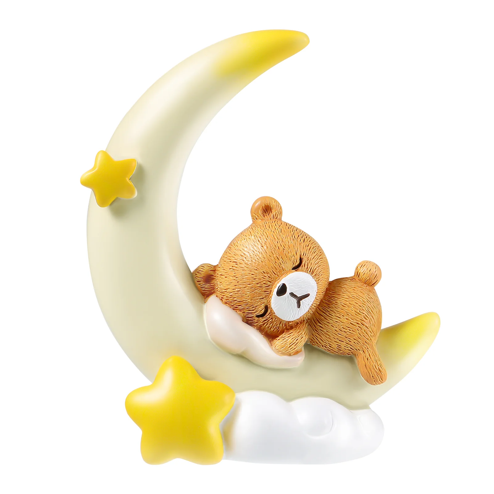 

Moon Figurines Statue Craft Decor Baby Birthday Centerpiece Decorations Desktop Tabletop