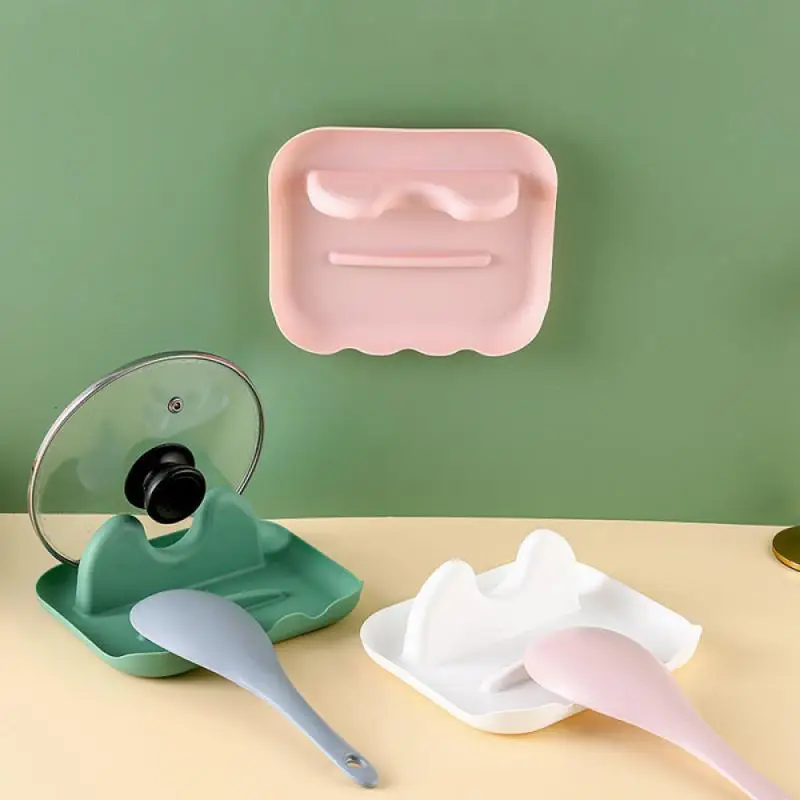 

Pan Lid Holder Supports Spoons Pot Cover Rests Spatula Stand For Kitchen Convenience Utensils Tools Accessories Organizer