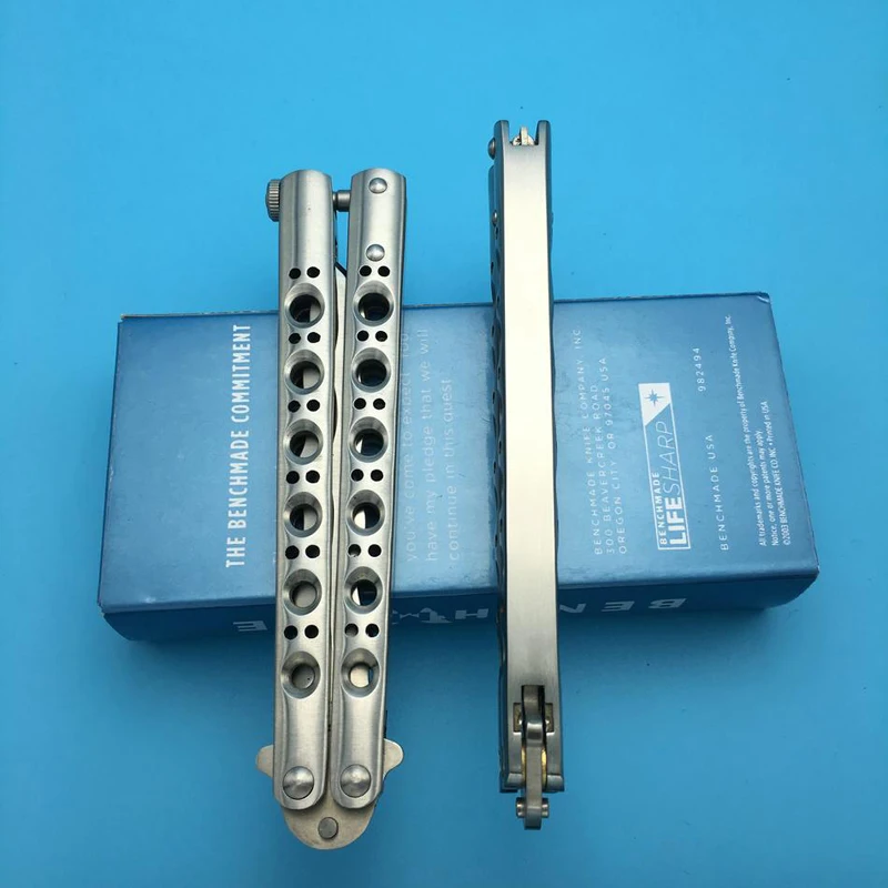 

BM42 42 BM43 43 BM47 47 Butterfly Trainer Knife Vg10 Blade Titanium Handle Jilt Edc Pocket Free-swinging Knives