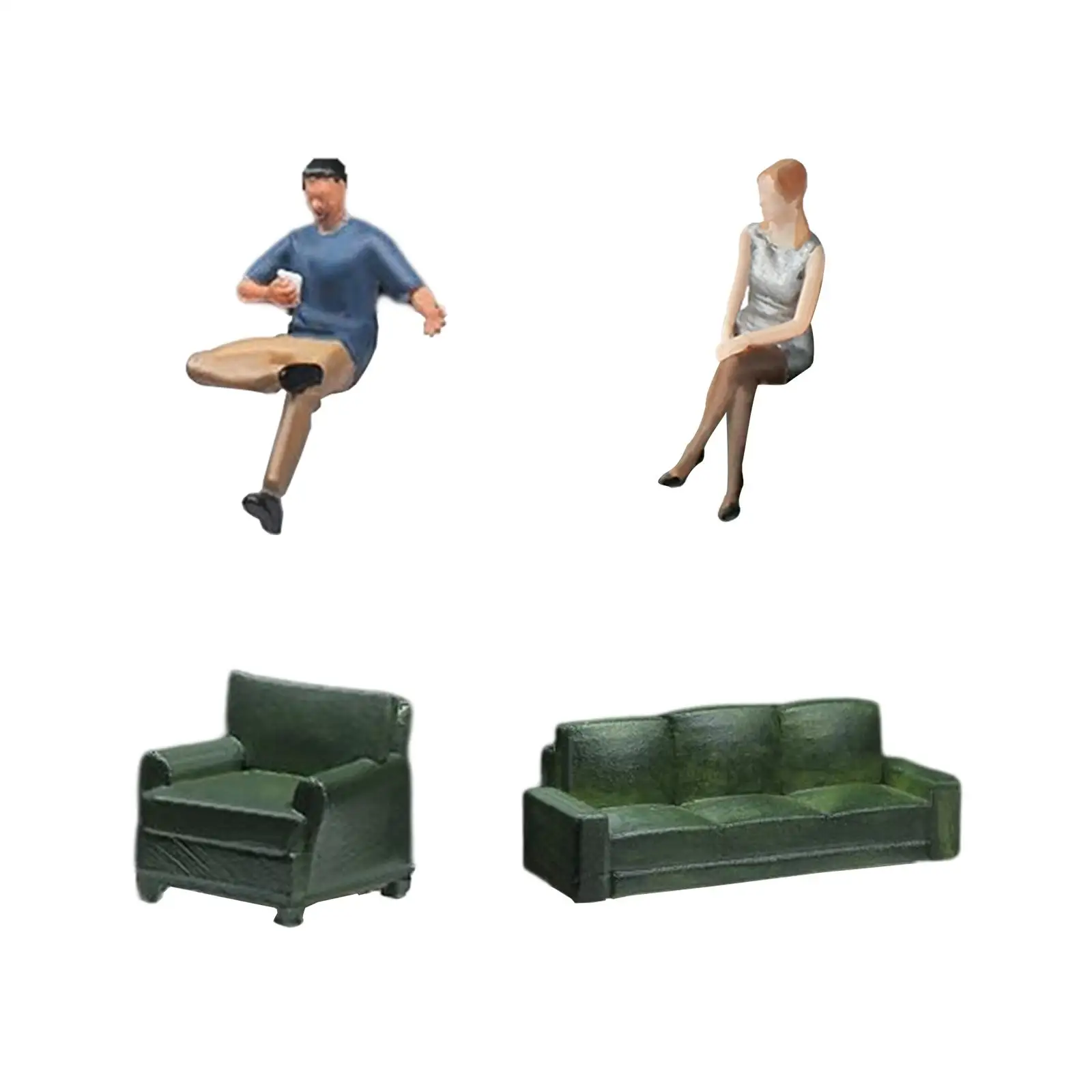 

1/64 Scale Handmade Miniature Figurines Model Waterproof 3D Printed Cute