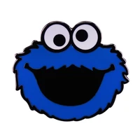 cookie monster enamel pin wrap clothes lapel brooch fine badge fashion jewelry friend gift