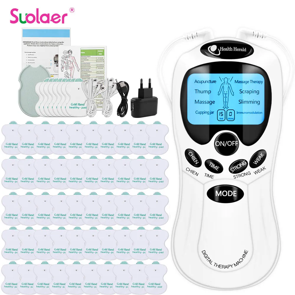 

Low Frequency Pulse Body Massager Tens Unit Muscle Stimulator EMS Acupuncture Digital Therapy Slimming Machine Electrostimulator