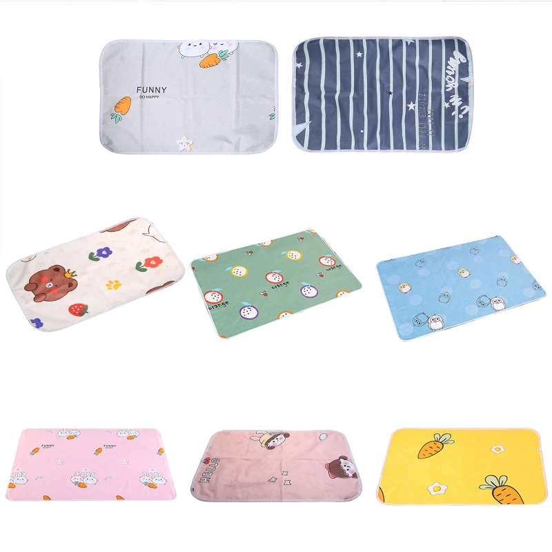 

70x50cm Portable Baby Changing Pad Waterproof Reusable Diaper Changing Mat Mattress Infants Floor Play Cushion Mat
