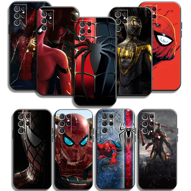 

Marvel Spiderman Phone Cases For Samsung Galaxy S22 Plus S20 S20 FE S20 Lite S20 Ultra S21 S21 FE Ultra Carcasa Funda