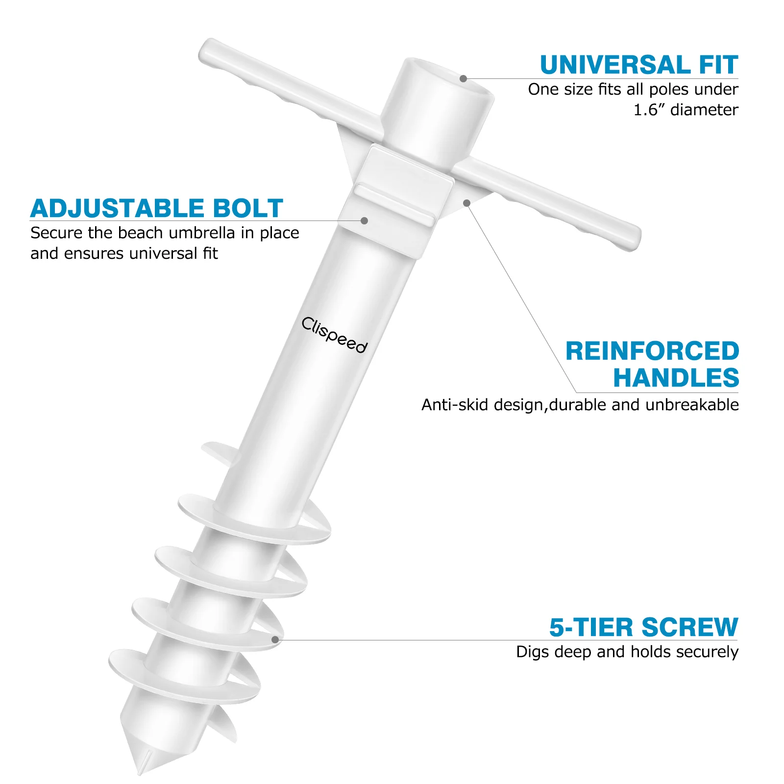 Рисунок 6 - Сверхмощный пляжный зонт с заглушкой