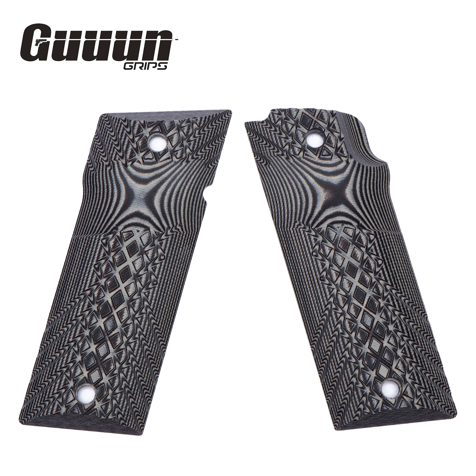 Ручки Guuun G10 для автоматических ручек Coonan 357 Magnum 1911 текстура OPS Crosshatch