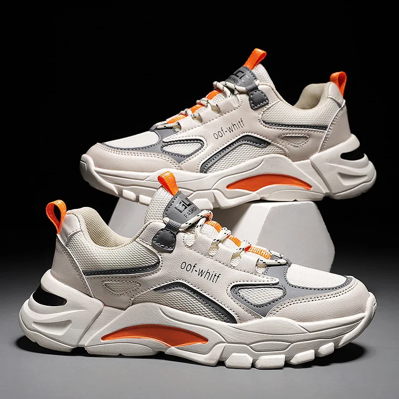 

Men Sneakers Lace Up 2023 New Autumn Mesh Breathable Soft Bottom Casual Running Shoes Male Walking Footwear Zapatillas Hombre