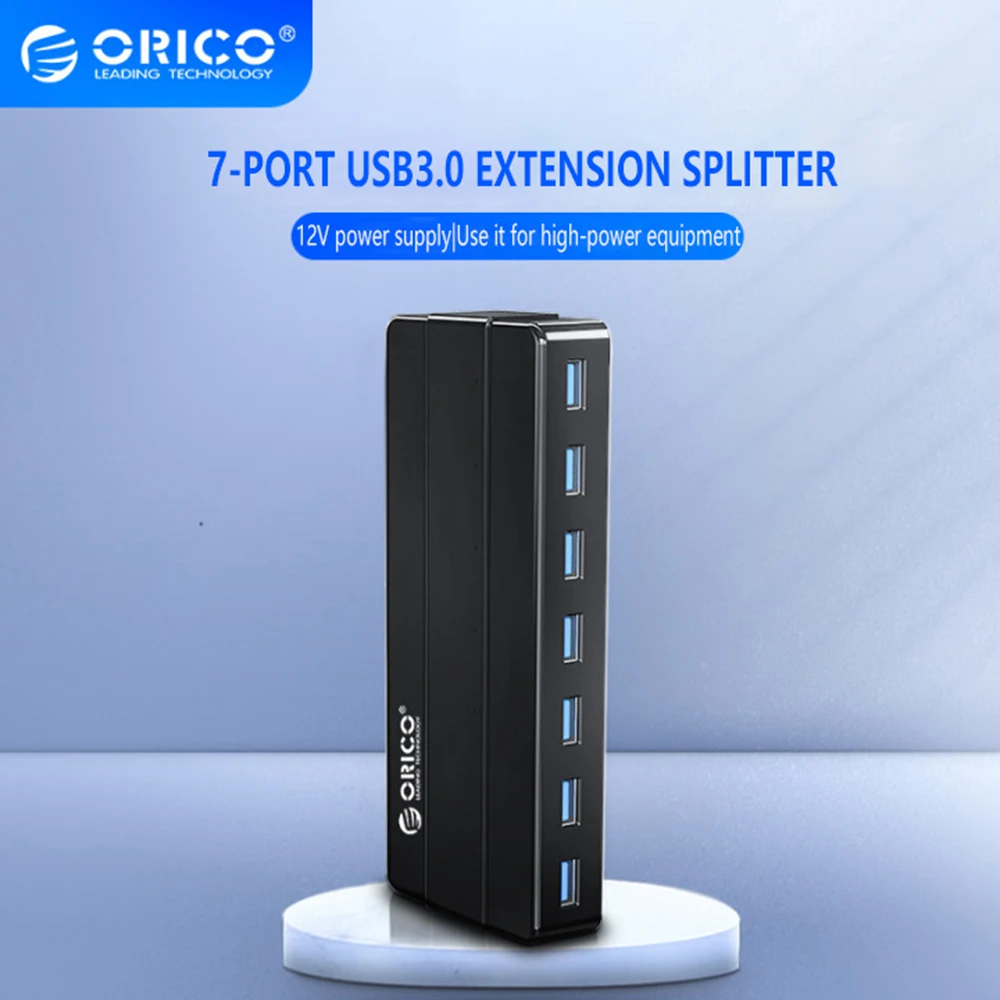 Высокоскоростной USB-Концентратор ORICO на 4 и 7 портов с адаптером питания 12 В