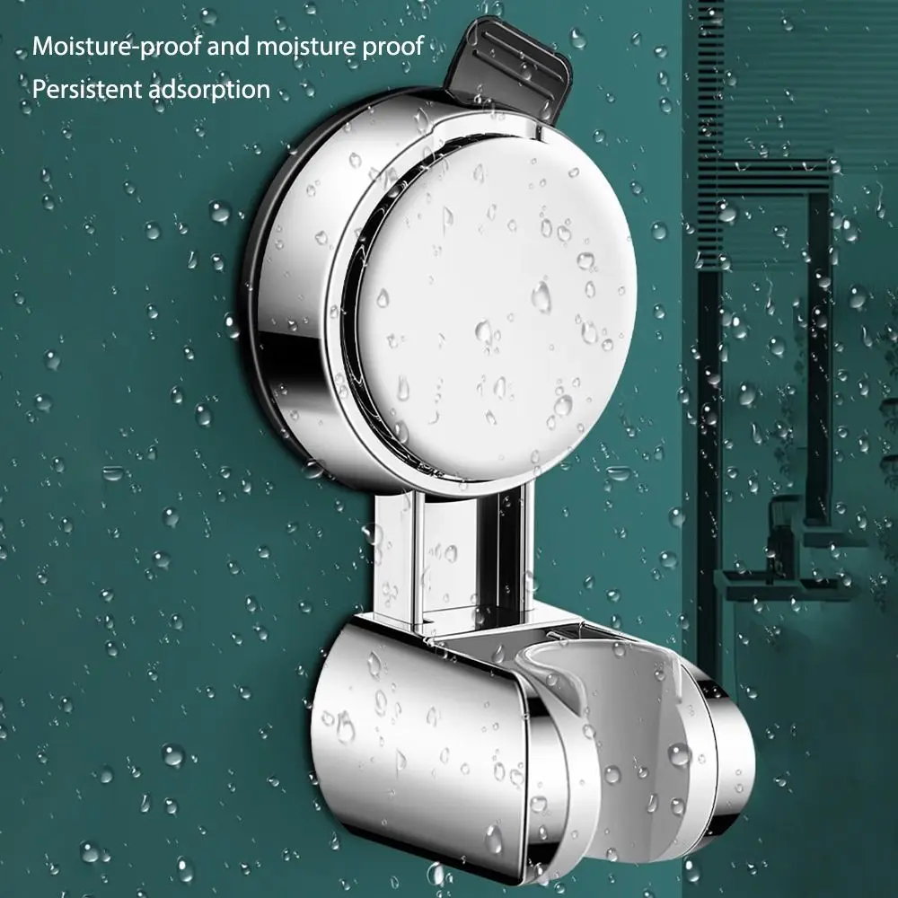 Регулируемый держатель для душевой лейки настенный с присоской ручной