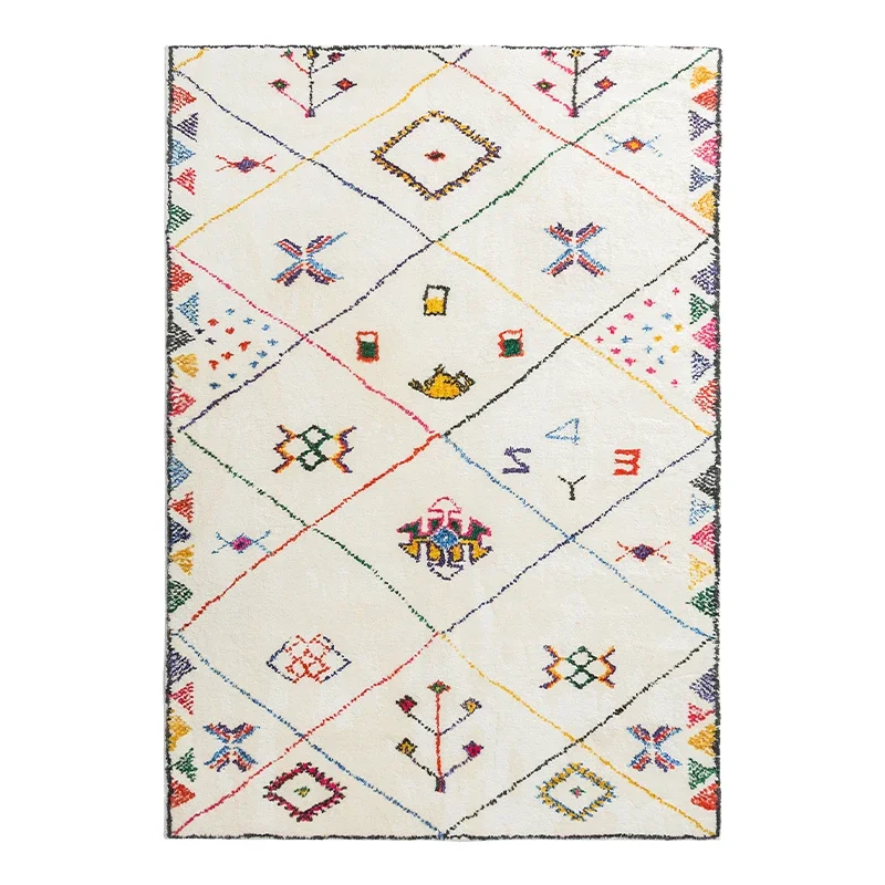 

Carpet for Living Room Ethnic Style Large Area Fluffy Children Bedroom Rug Home Decoration Cloakroom Plush Mat ковер Tapete 러그
