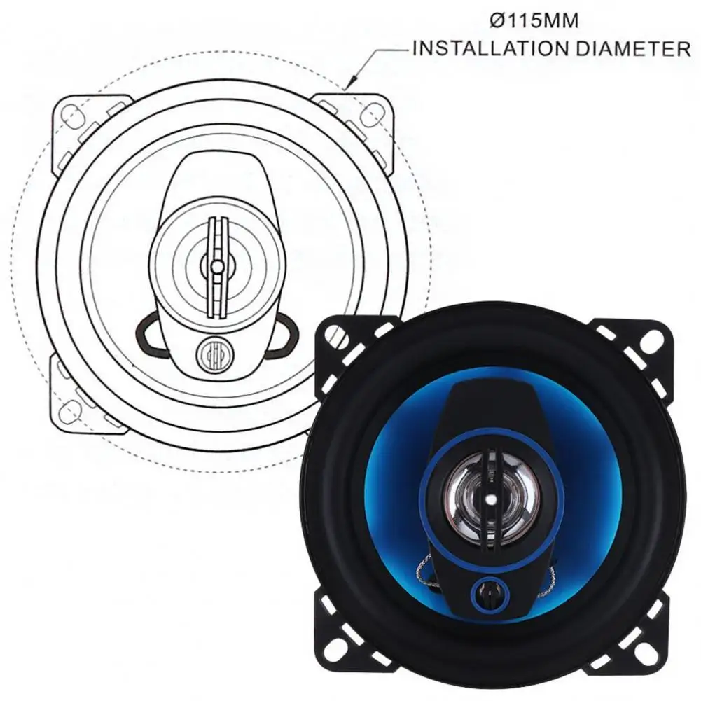 

2Pcs Car Subwoofer Universal 100W Sensitive 4 Inch Car Stereo Coaxial Subwoofer for Truck Car Audio Subwoofer Car Coaxial Horn