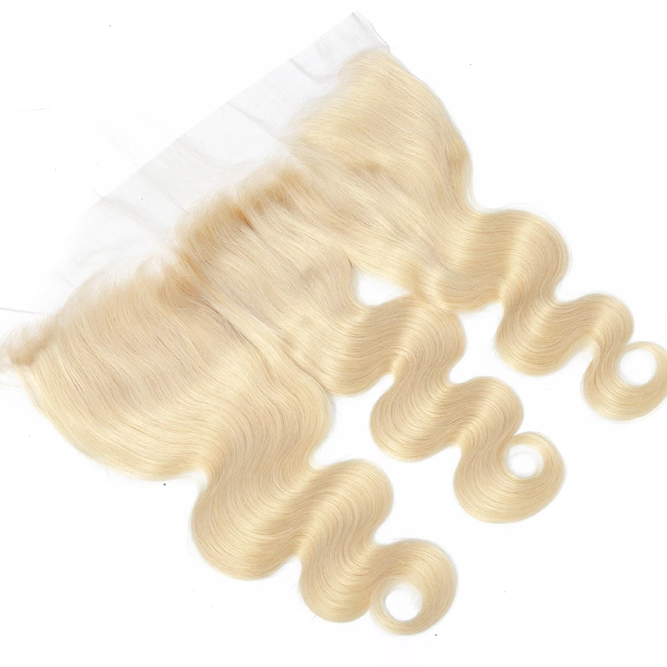 

Transparent Lace Frontal 613 Blonde 13x4 Body Wave Closures Honey Blonde Closure Frontal Brazilian Remy Human Hair Ear to Ear
