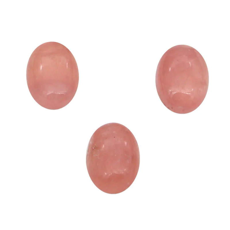

5pcs AAA Rhodochrosite Cabochon Natural Stone Oval Size 4x6 5x7mm For DIY Making Jewelry Ring Pendant