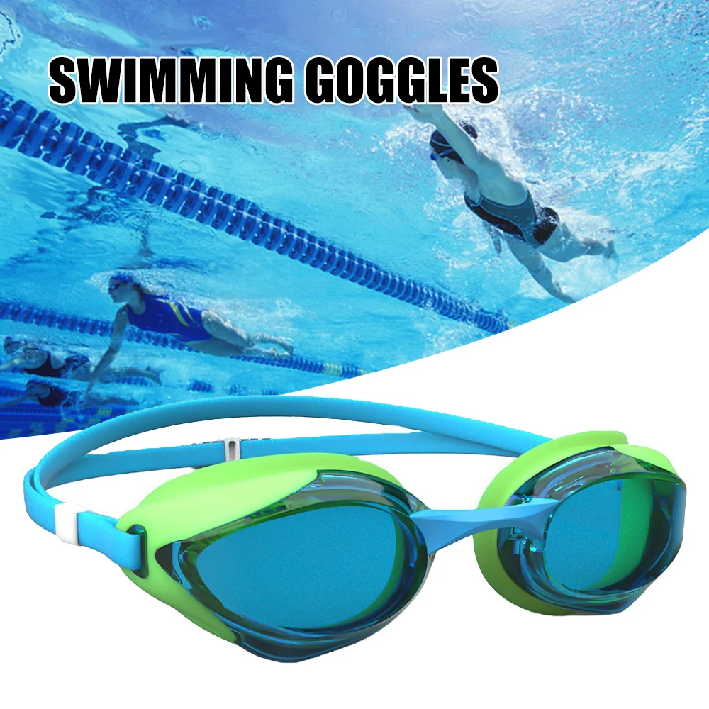 

Training Goggles Silicone Competition No Leaking Anti Flog Clear Tempered Goggle Swimming Goggles Elastic Strap Waterproof SEC88