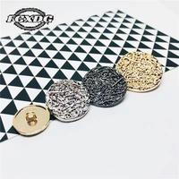 10pcs 182328mm golden round metal snap buttons for coat diy sewing supplies and accessories black fashion buttons for clothing
