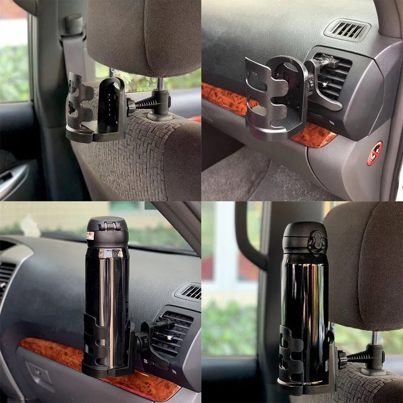 

Car Water Cup Holder-car Air Outlet/rear Seat Use, The Height Of The Container Is 80mm, For The 60-80mm Diameter Water Cup