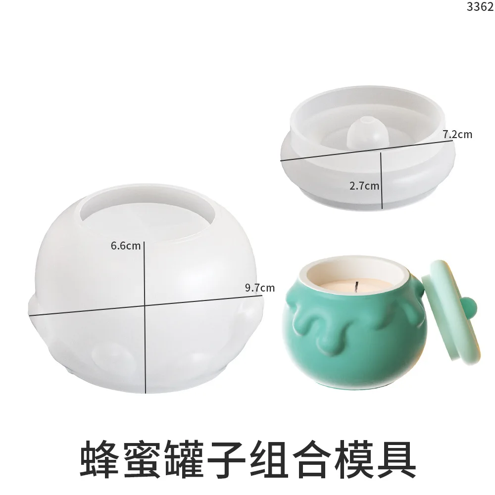 DIY клей смола гипс крем медовый баночка коробка для хранения чашка свечей