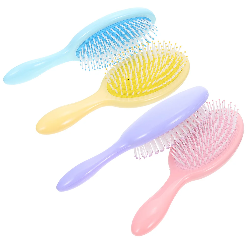 

4Pcs Paddle Brushes Detangler Flexible Detangling Hair Brush Comb for Men Kids