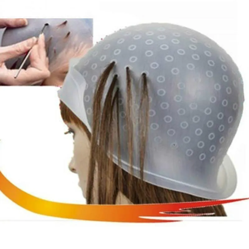 Reusable Professional Salon Hair Color Coloring Highlighting Dye Cap for Extension Styling Tools Barber Beauty | Красота и здоровье
