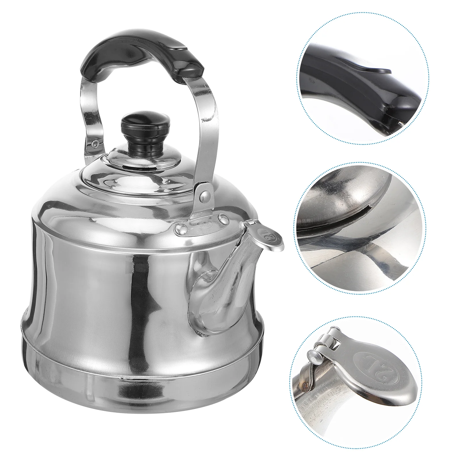 

Kettle Tea Teapot Water Whistling Stove Pot Boiling Stovetop Steel Stainless Gas Coffee Hot Kettles Whistle Metal Maker Warmer
