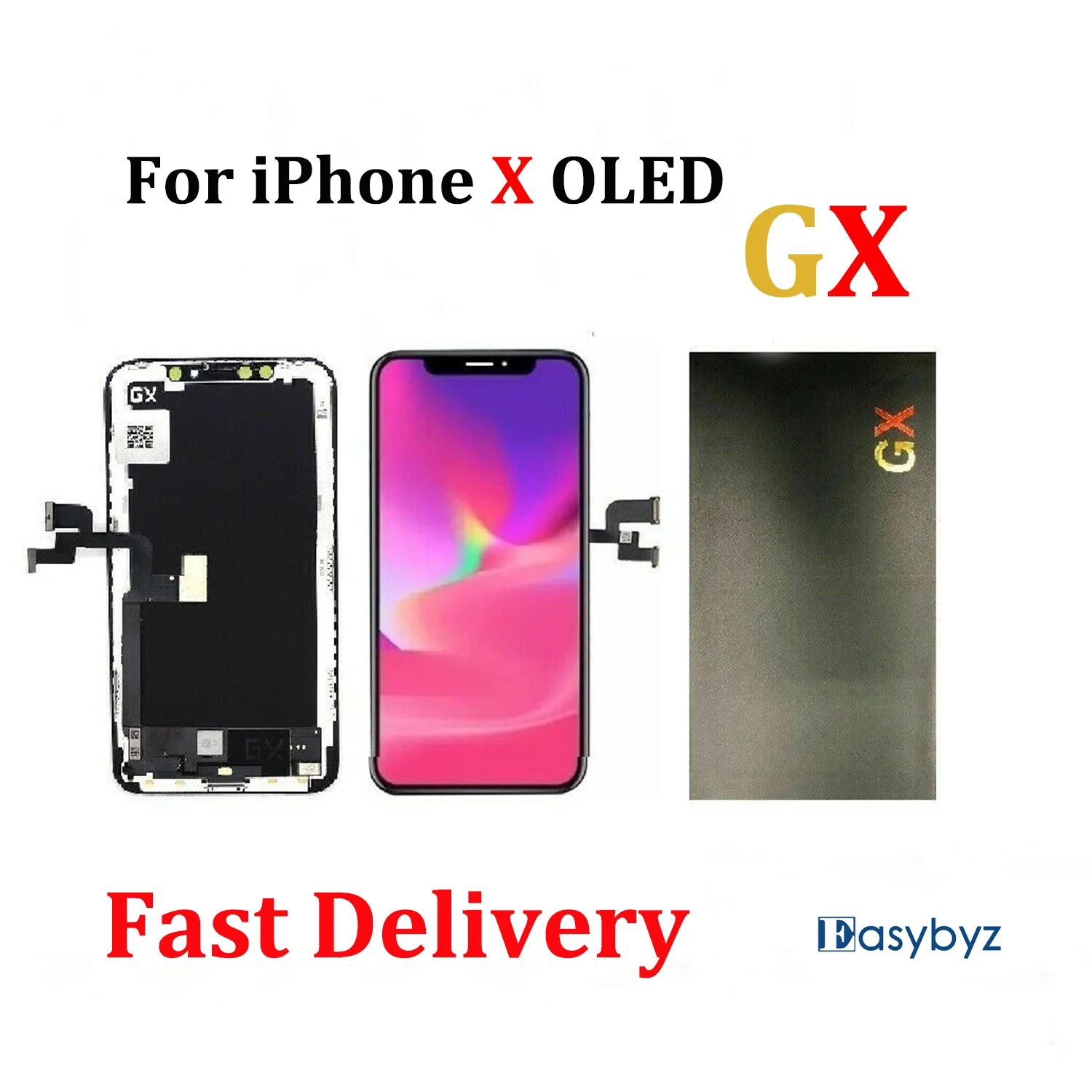 

OLED Display Screen For iPhone XS Max X Hard GX with 3D Touch Digitiser-True Tone Programmable For iPhone 11 Pro GX AMOLED LCD