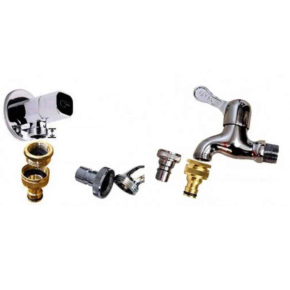 

Universal Hose Tap Kitchen Adapters Brass Faucet Tap Connector Mixer Hose Adaptor Pipe Joiner Fitting Garden Watering Tools