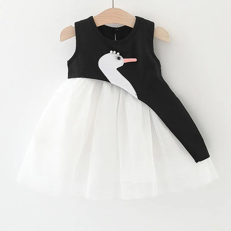 XINYU 2023 Summer Dress For Girl Clothing Sleeveless Fashion Splice Voile Princess Skirt Casual Newborn Baby Girl Dress 1-4 Year
