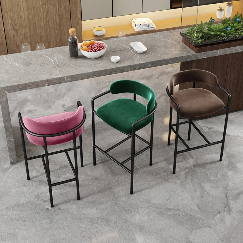 

Metal Ergonomic Dining Chairs Luxury Clear Kitchen High Elegant Design Outdoor Garden Dining Chairs Desk Arredamento Furnitures