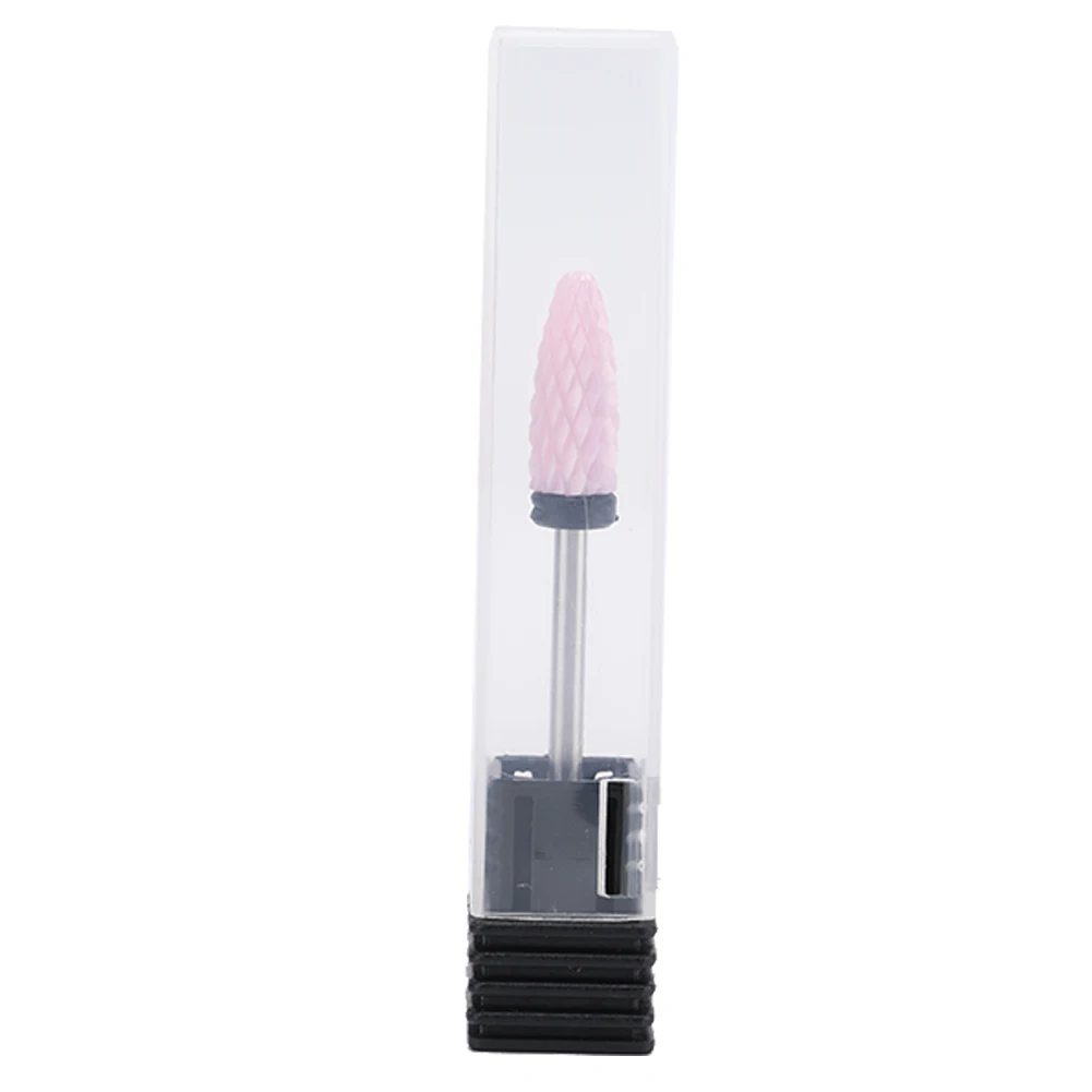 

5 Types Ceramic Cylinder Shape Grinding Head Nail Drill Bit for Nail Polishing Manicure Tools