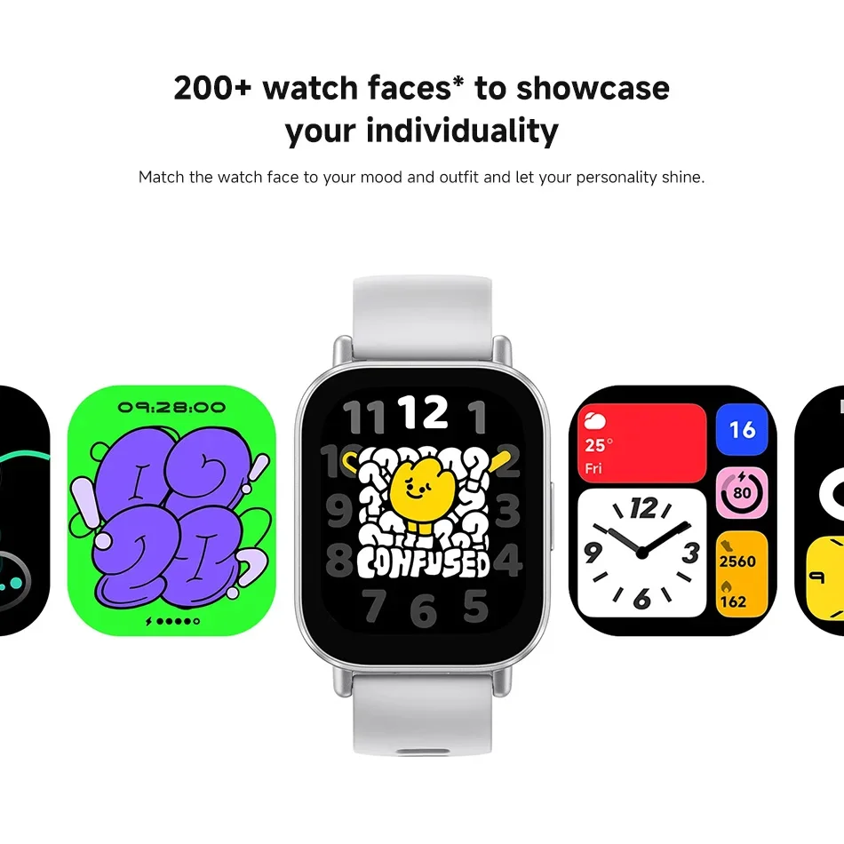 Xiaomi Redmi Watch 5 Активная глобальная версия 2-дюймовый ЖК-дисплей Bluetooth Телефонный