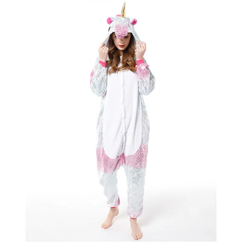 

Пижамы для девочек и мальчиков, костюмы для косплея с единорогом, комбинезоны в виде медведя из аниме с животными, детская одежда для сна, фл...