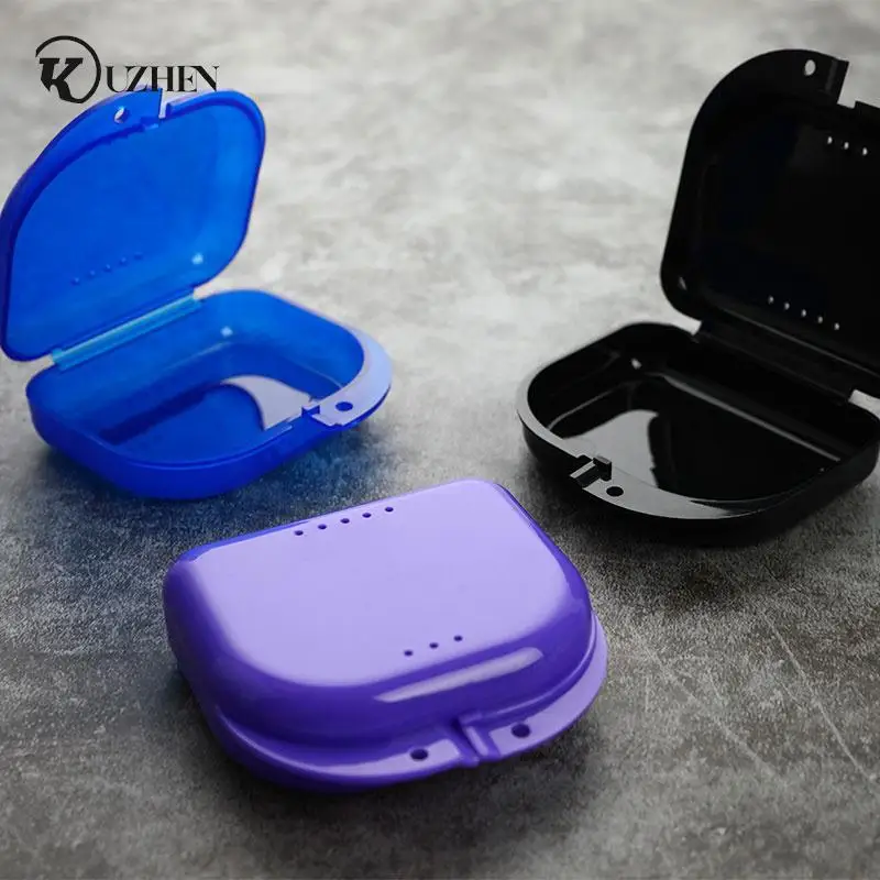 

Tooth Retainer Box Brace Container Mouthguard Guard Denture Storage Case Cleaner Strong High-quality Cases