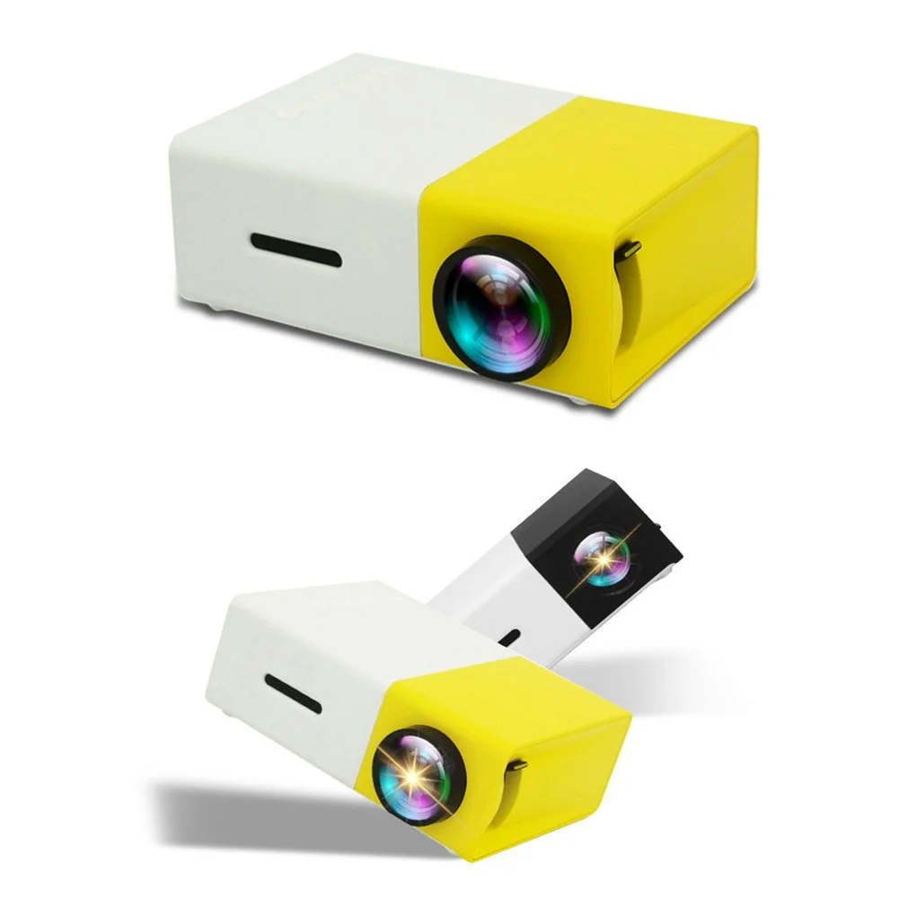 

YG300 Portable Projector High Definition 1080P LED Projector Multi Interface Home Entertainment Media Player USB Mini Projector