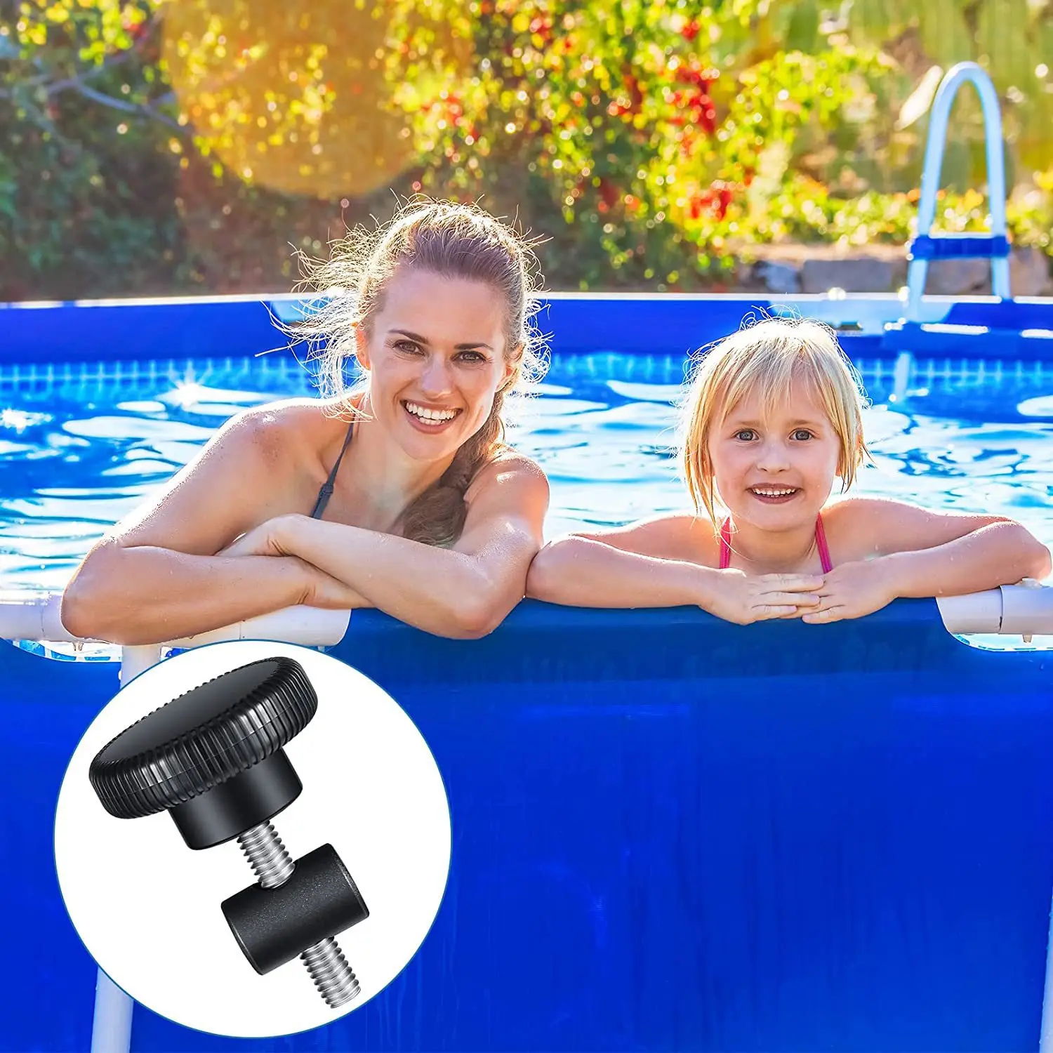 Замена поворотной гайки и ручки 2 шт. с ручкой для бассейна Сменные аксессуары