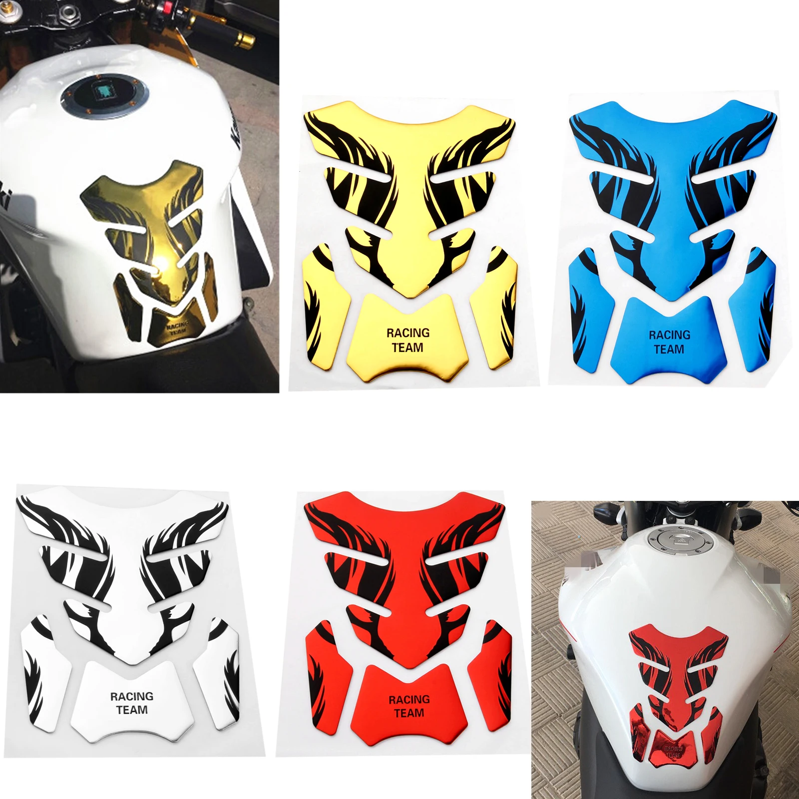 

1 шт., универсальная наклейка на бак мотоцикла Honda, Yamaha, Suzuki, Kawasaki