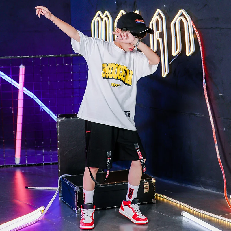 

Одежда для мальчиков модные летние Красивые шорты с коротким рукавом для мальчиков Детский костюм в стиле хип-хоп