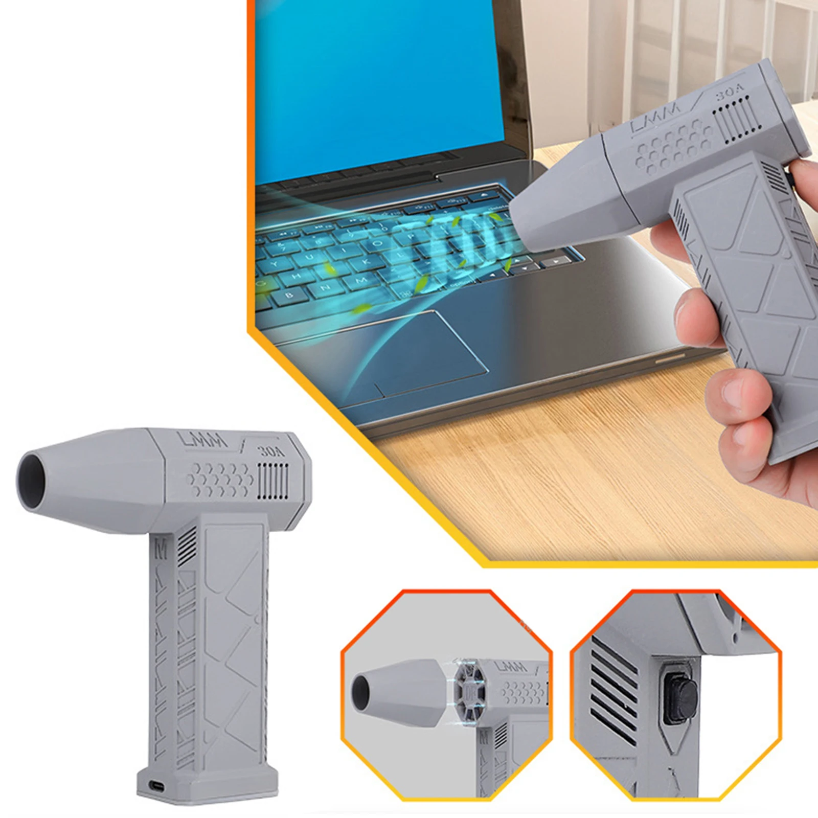 Портативный турбо-вентилятор ручной Турбовентилятор для удаления пыли