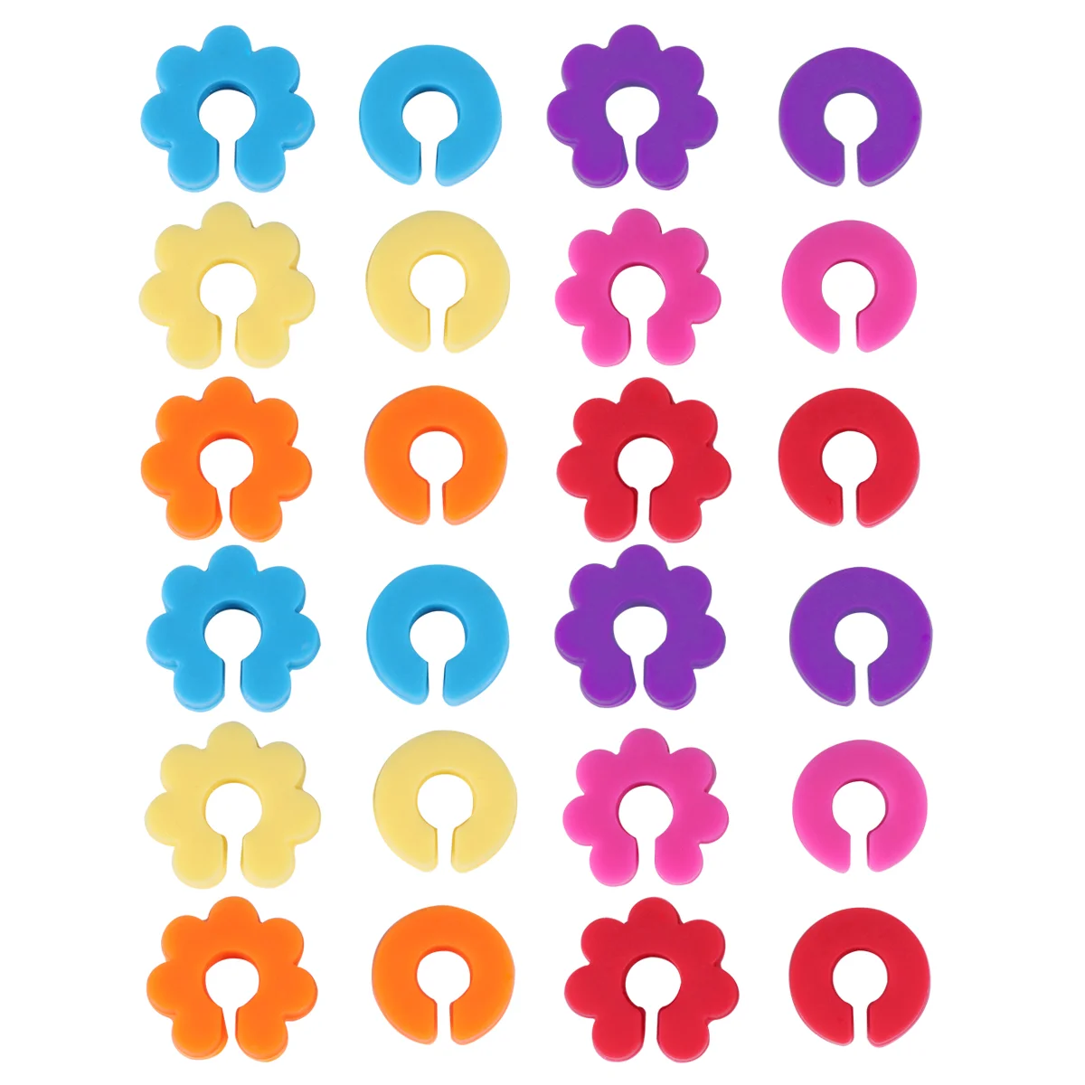 

2 Packs Silicone C-Shaped Glass Marker Drinking Cup Identifier Goblet Sign (12pcs/Pack)
