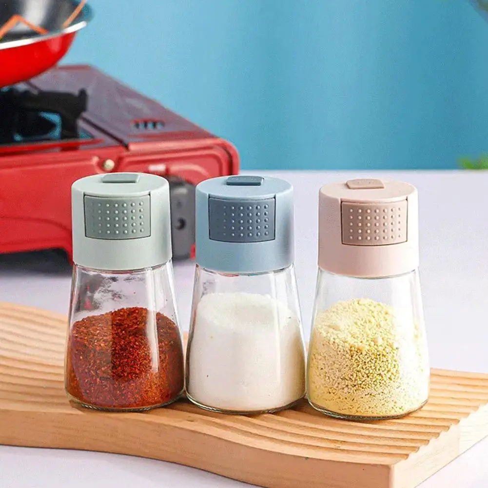 

0.5g Push-type Salt Dispenser Salt Sugar Bottle Pepper Bottle Container Jar Can Push Seasoning Kitchen Shaker Gadgets Spice B8G6