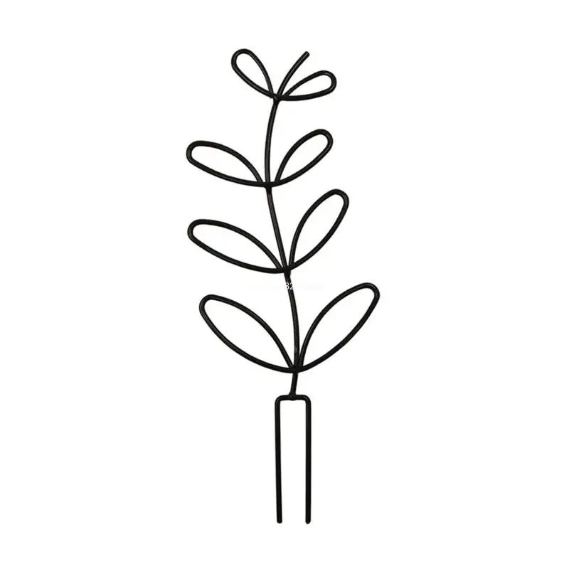 

Garden Trellis Small Potted Plant Trellis for Climbing Plant Indoor Black Dropship