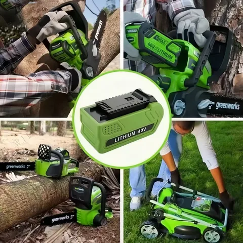 ❤️️ Для литиевой аккумуляторной батареи Green Walker 40 В, 2,5 Ач: совместим с триммером 29462/29472 и газонокосилкой G-MAX; ✅