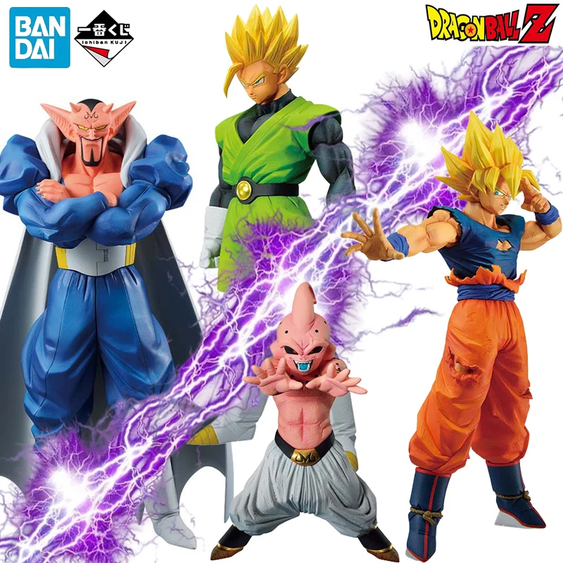 

В наличии BANDAI Ichiban KUJI Dragon Ball Z Son Goku Son Gohan Dabura Majin Buu PVC Аниме фигурки коллекционные игрушки