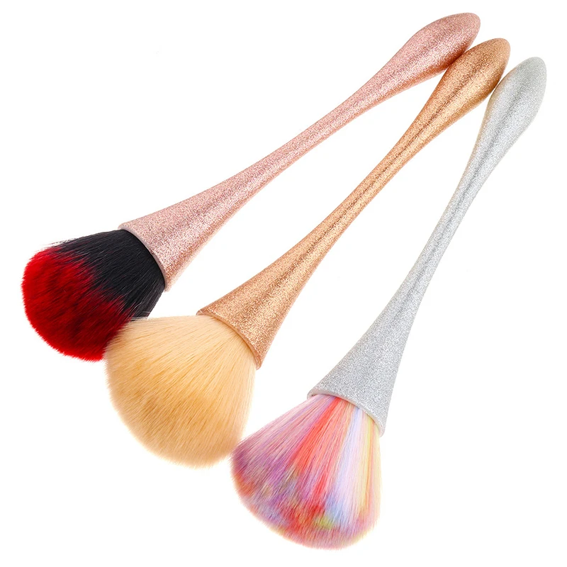

3 Styles Nail Art Dust Brush For Manicure Beauty Brush Blush Powder brushes Fashion Gel Nail Accessories Nail Material Tools