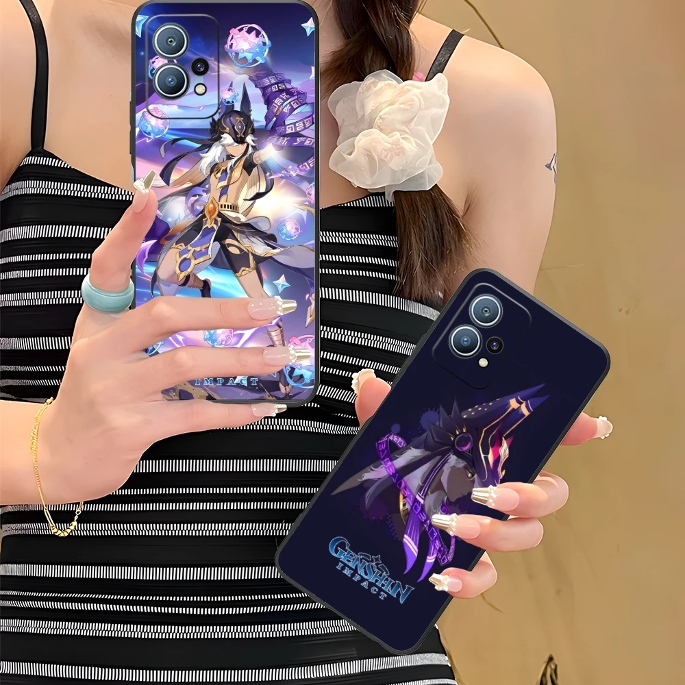 Чехол для мобильного телефона Genshin Impact Cyno Huawei P60 P50 P40 P30 P20 P10 P9 P8 Pro Lite Plus черный