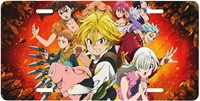 the seven deadly sins meliodas license plate decorative car anime front metal novelty license plate