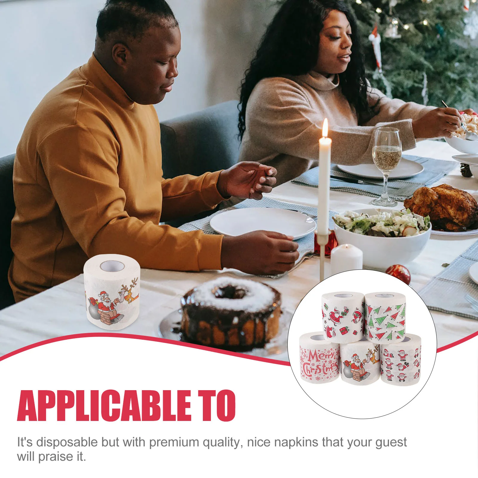 Рисунок 4 - 5 рулонов рождественской туалетной бумаги